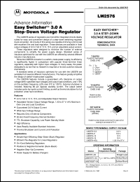 LM2576T datasheet: Easy switcher 1.0 A step-down voltage regulator LM2576T