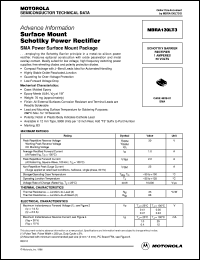 MBRA130LT3 datasheet: Surface mount schottky power rectifier MBRA130LT3
