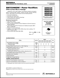 MBRD350 datasheet: Switchmode power rectifier MBRD350