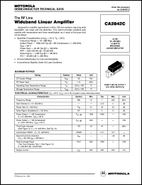 CA2842C datasheet: Wideband linear amplifier CA2842C