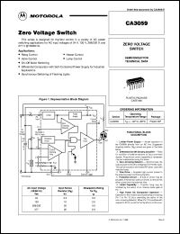 CA3059 datasheet: Zero voltage switch CA3059