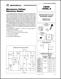 LM285D datasheet: Micropower voltage reference diode LM285D