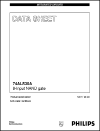 N74ALS30AN datasheet: 8-Input NAND gate N74ALS30AN