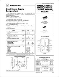LM339N datasheet: Quad single supply comparator LM339N