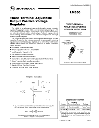 LM350T datasheet: Three-terminal adjustive output positive voltage regulator LM350T