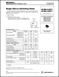 M1MA141KT1 datasheet: Single silicon switching diode M1MA141KT1