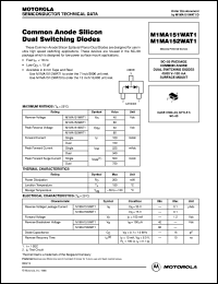 M1MA151WAT1 datasheet: Common anode silicon dual switching diode M1MA151WAT1