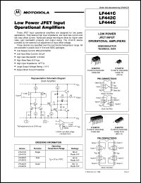 LF444CN datasheet: Low power JFET input operational amplifier LF444CN