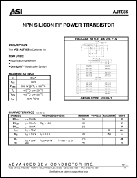 AJT085 datasheet: NPN silicon RF power transistor AJT085