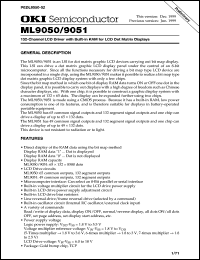 ML9051 datasheet: 132-channel LCD driver with built-in RAM for LCD dot matrix displays ML9051