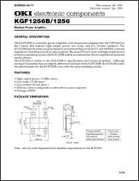 KGF1256B datasheet: Medium-power amplifier KGF1256B