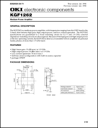 KGF1262 datasheet: Medium-power amplifier KGF1262