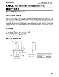KGF1313 datasheet: Power FET (plastic package type) KGF1313
