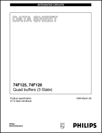 N74F125D datasheet: Quad buffers (3-State) N74F125D
