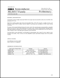 ML66517-GA datasheet: 16-bit microcontroller ML66517-GA