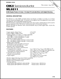 ML9211GP datasheet: 56-bit duplex/triplex (1/2duty / 1/3 duty) VF controller/driver with dimming ML9211GP