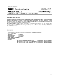 MR27V1602EMA datasheet: 1.048,576-word x 16bit or 2,097,152-word x 8-bit one time PROM MR27V1602EMA