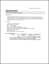 MSC23V13258D-60BS2 datasheet: 1,048,576-word x 32-bit dynamic RAM module MSC23V13258D-60BS2