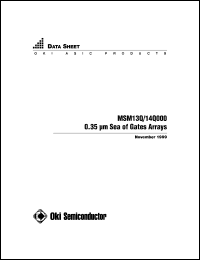 MSM13Q1020 datasheet: 0.35 mm sea of gates arrays MSM13Q1020