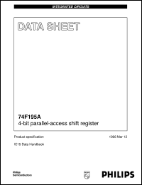 N74F195AN datasheet: 4-bit parallel-access shift register N74F195AN