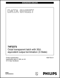 N74F2373N datasheet: Octal transparent latch with 30 equivalent output termination (3-State) N74F2373N