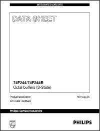 N74F244BN datasheet: Octal buffers (3-State) N74F244BN