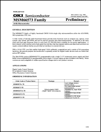 MSM66P573-TB datasheet: 16-bit microcontroller MSM66P573-TB