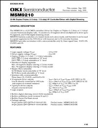 MSM9210GS-BK datasheet:  32-bit duplex/triplex (1/2 duty / 1/3 duty) controller/driver with digital dimming MSM9210GS-BK