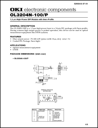 OL3204N-100P datasheet: High-power  DIP module with 9mm profil OL3204N-100P