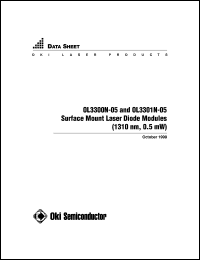 OL3301N-05 datasheet: Surfase mount LD module for single-mode fiber OL3301N-05