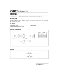 OL3392L datasheet: 1310nm MQW DFB laser diode uncooled module with single mode fiber OL3392L