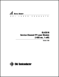 OL4201N datasheet: Service channel FP laser module OL4201N