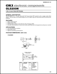 OL5201N datasheet: Laser diode DIP module OL5201N