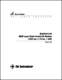 OL6201N-A10 datasheet: Cooled LD module for single-mode fiber OL6201N-A10