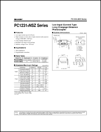 PC12311NSZ datasheet: Low input current type long creepage distance photocoupler PC12311NSZ