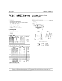 PC81710NSZ datasheet: Low input current type photocoupler PC81710NSZ