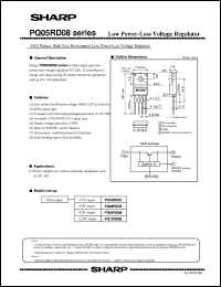 PQ12RD08 datasheet: Low power-loss voltage regulator PQ12RD08
