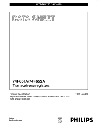 I74F652AD datasheet: Transceivers/registers I74F652AD