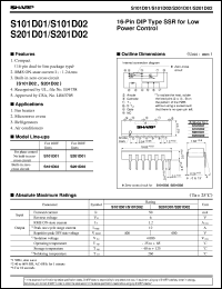 S101D02 datasheet: SSR for low power control S101D02