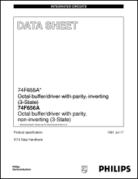 N74F655AN datasheet: Octal buffer/driver with parity, non-inverting (3-State) N74F655AN