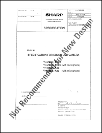 YH-8B58 datasheet: Color CCD camera YH-8B58