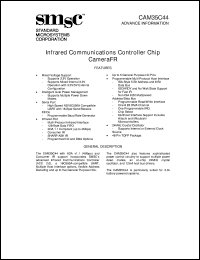 CAM35C44 datasheet: Infared communications controller chip cameraFR CAM35C44