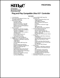 FDC37C93X datasheet: Plug and play compatible ultra I/O controller FDC37C93X