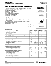 MBR1545CT datasheet: Power rectifier MBR1545CT