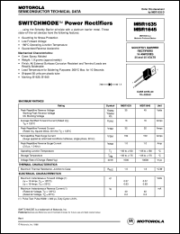 MBR1645 datasheet: Power rectifier MBR1645