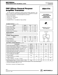 2SA1774 datasheet: PNP silicon general purpose amplifier transistor 2SA1774