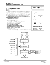 MCC141511A datasheet: LCD segment driver MCC141511A