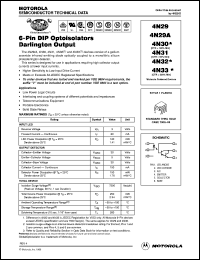 4N31 datasheet: Optoisolator darlington output 4N31