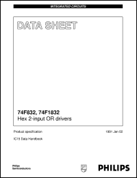N74F1832N datasheet: Hex 2-input OR drivers N74F1832N