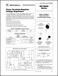 MC79M05CT datasheet: Three-terminal low current negative voltage regulator MC79M05CT
